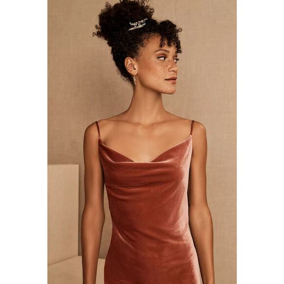 Jenny Yoo Bentley Velvet Dress - XS English Rose - Picture 3 of 4